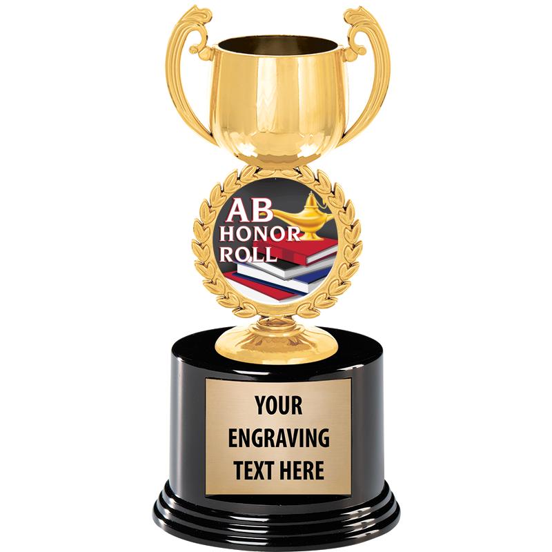 8" CHAPLET CUP GLD W/RND BS