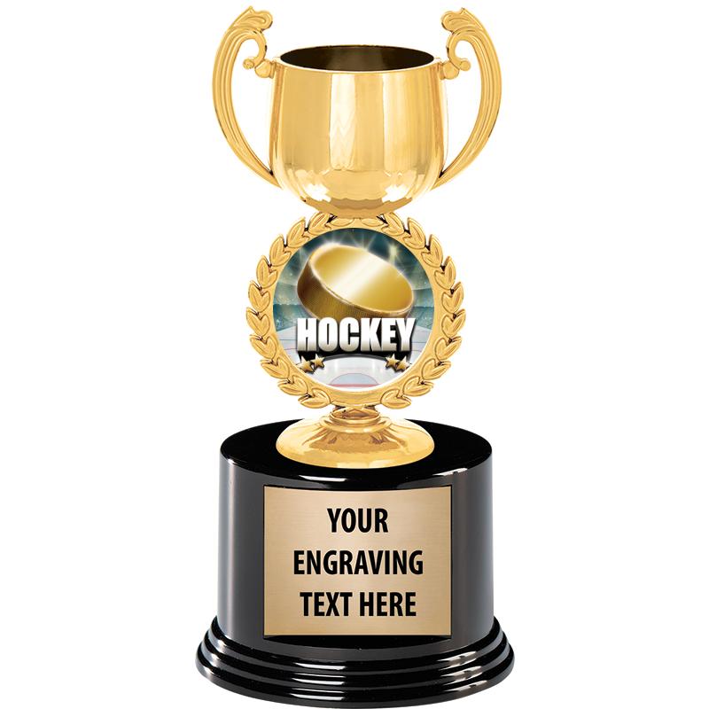 8" CHAPLET CUP GLD W/RND BS