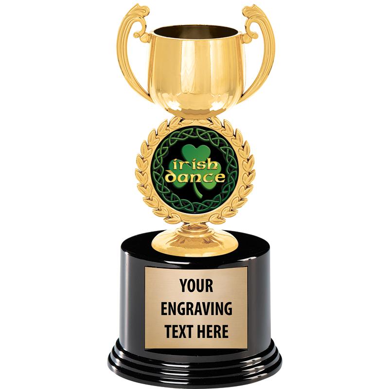 8" CHAPLET CUP GLD W/RND BS