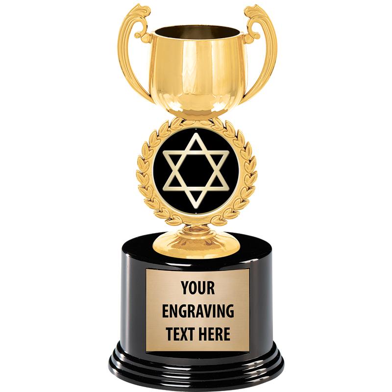 8" CHAPLET CUP GLD W/RND BS