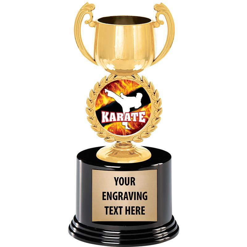 8" CHAPLET CUP GLD W/RND BS