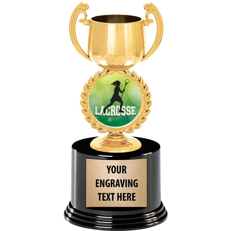 8" CHAPLET CUP GLD W/RND BS