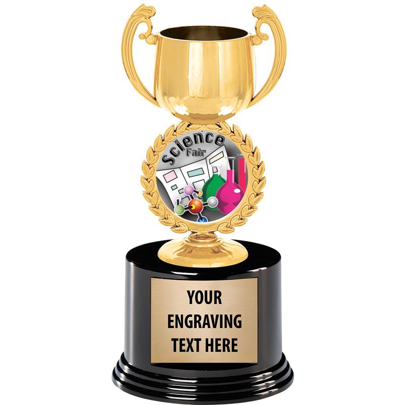 8" CHAPLET CUP GLD W/RND BS