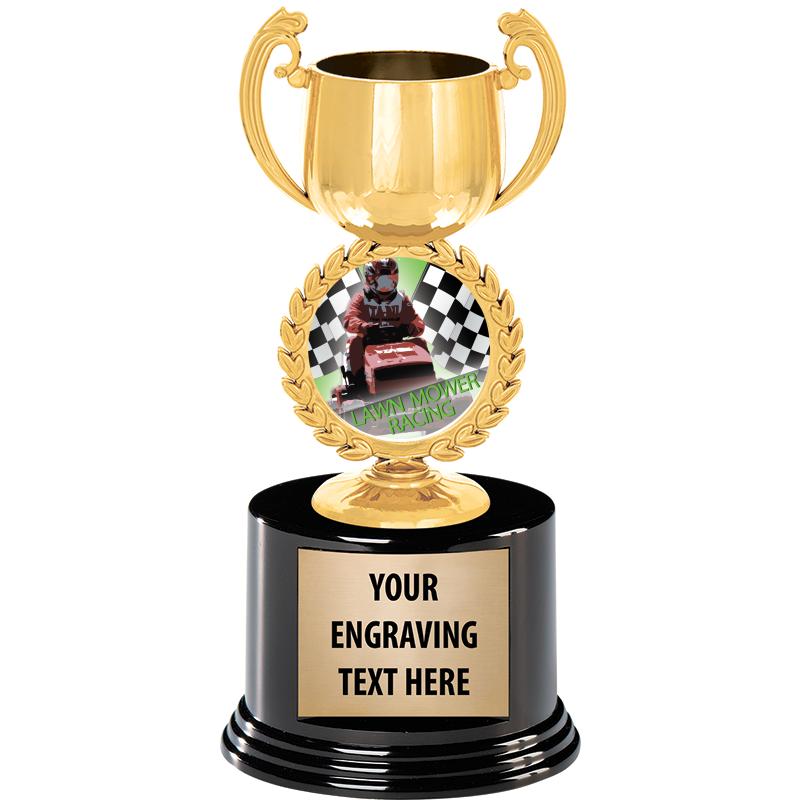 8" CHAPLET CUP GLD W/RND BS