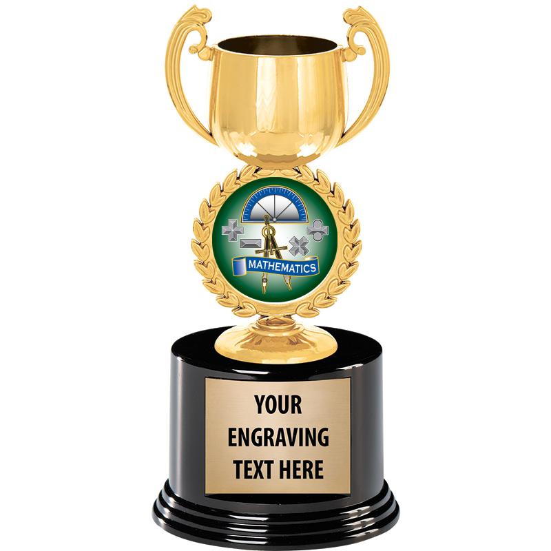 8" CHAPLET CUP GLD W/RND BS