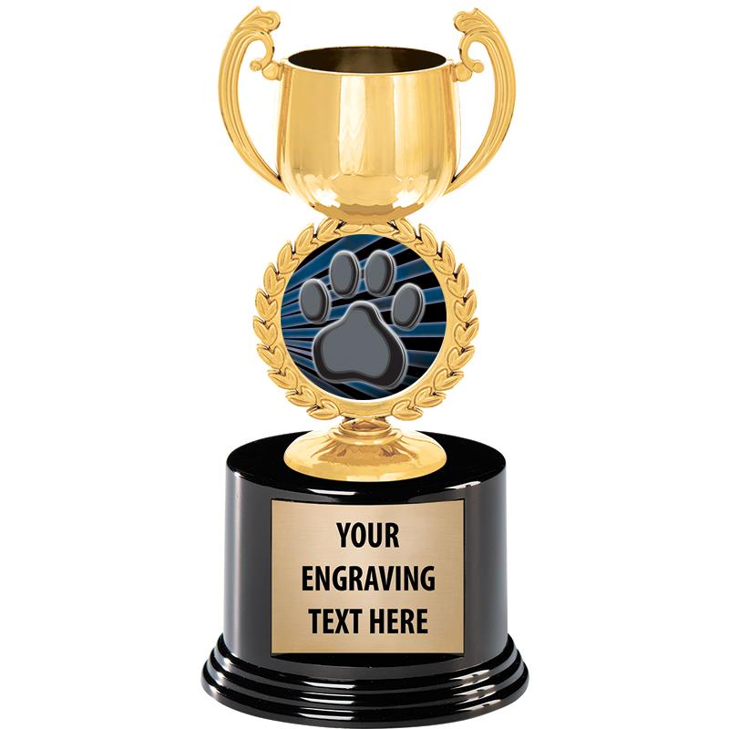 8" CHAPLET CUP GLD W/RND BS