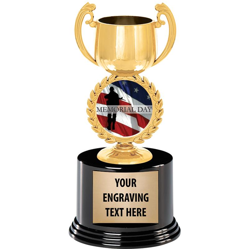 8" CHAPLET CUP GLD W/RND BS