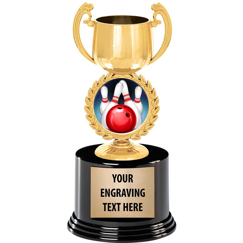 8" CHAPLET CUP GLD W/RND BS