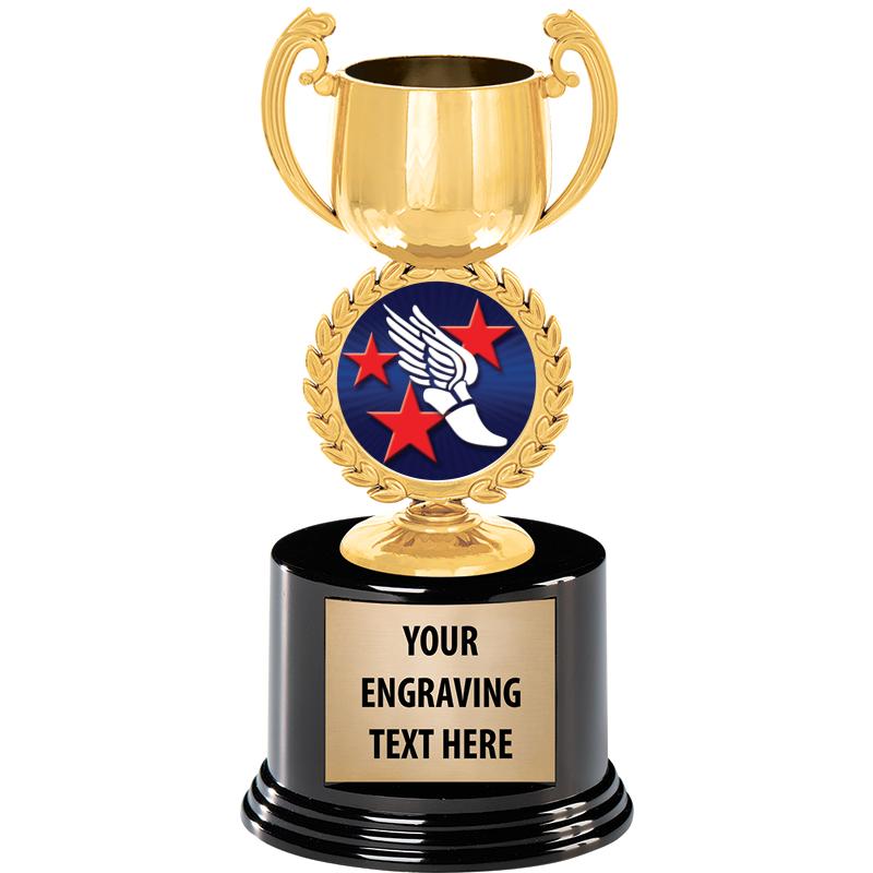 8" CHAPLET CUP GLD W/RND BS