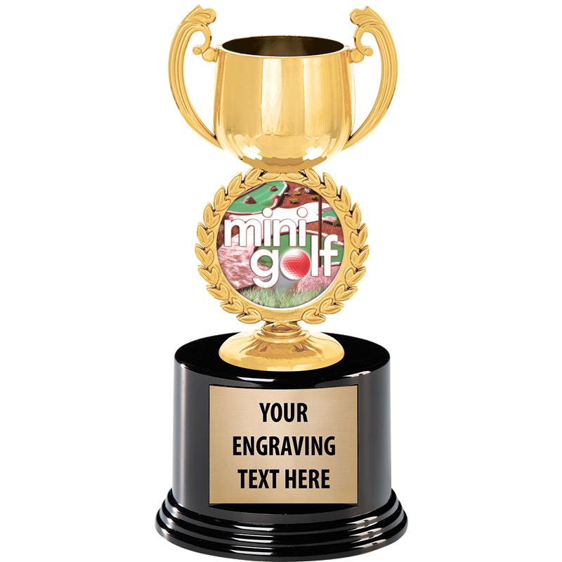 8" CHAPLET CUP GLD W/RND BS