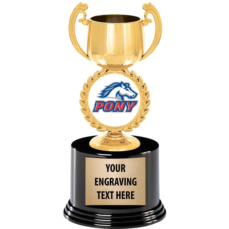 8" CHAPLET CUP GLD W/RND BS