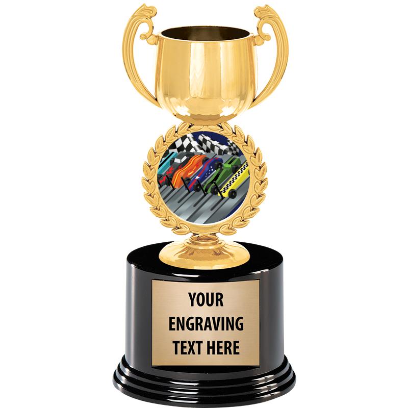 8" CHAPLET CUP GLD W/RND BS