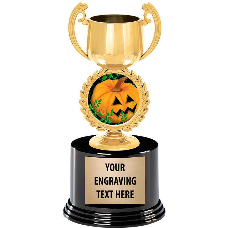 8" CHAPLET CUP GLD W/RND BS