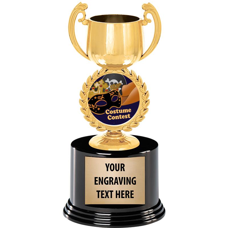 8" CHAPLET CUP GLD W/RND BS