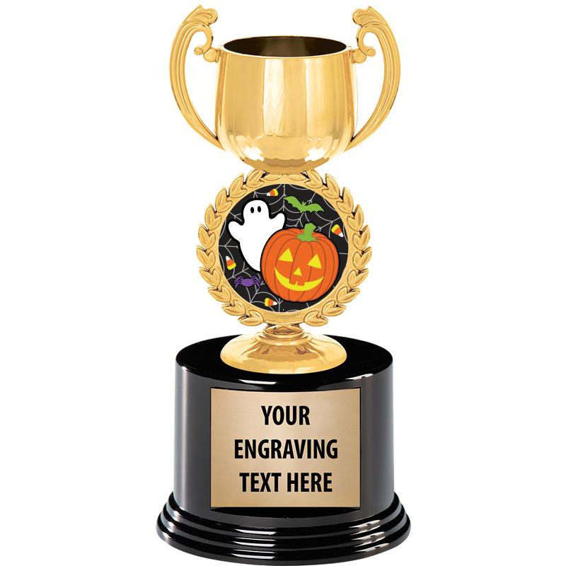 8" CHAPLET CUP GLD W/RND BS