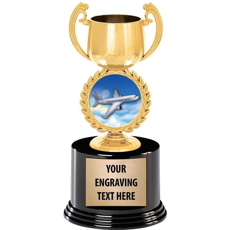 8" CHAPLET CUP GLD W/RND BS