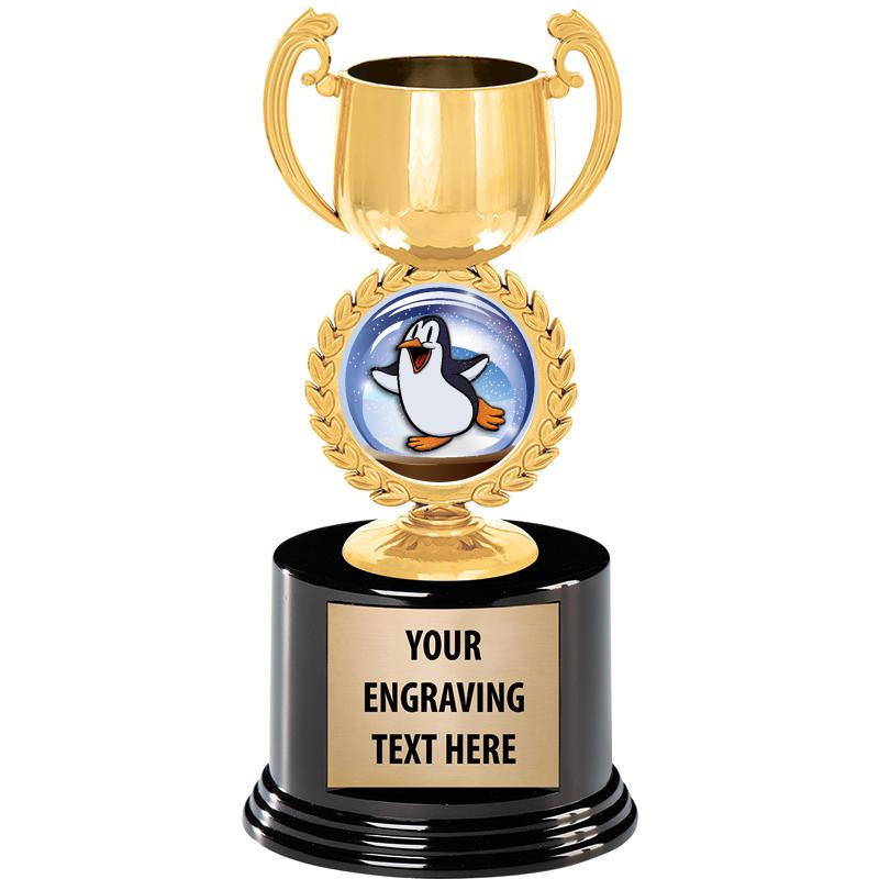 8" CHAPLET CUP GLD W/RND BS