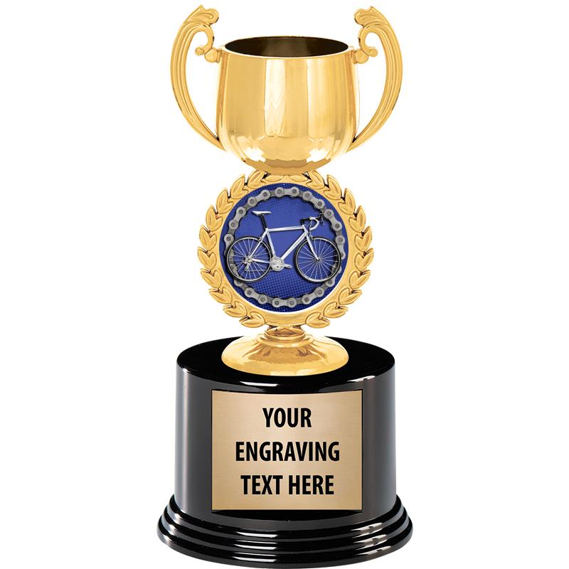 8" CHAPLET CUP GLD W/RND BS