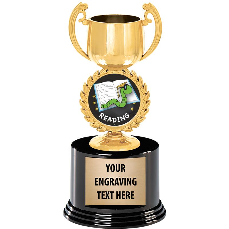 8" CHAPLET CUP GLD W/RND BS