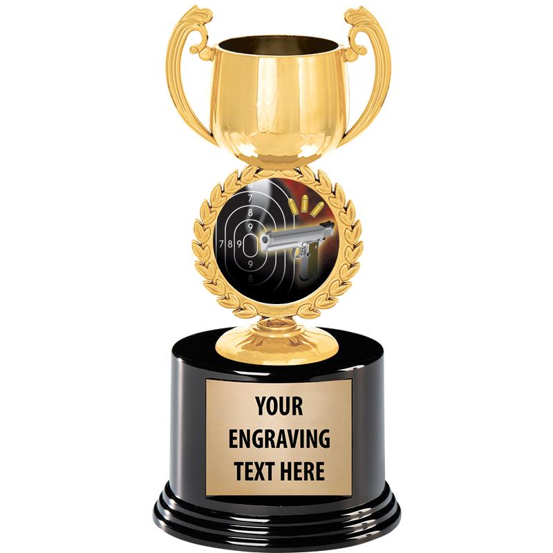 8" CHAPLET CUP GLD W/RND BS