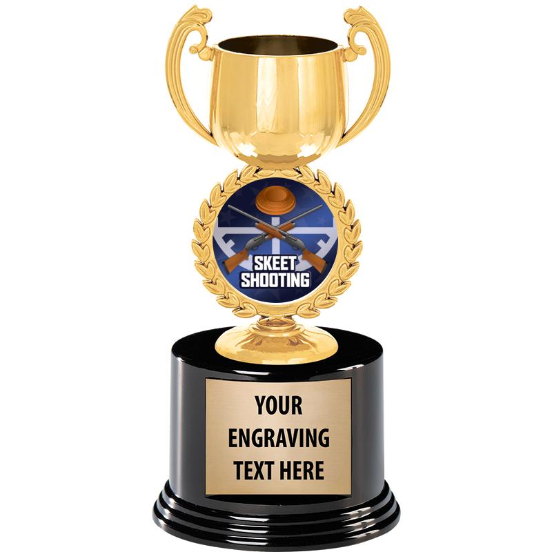 8" CHAPLET CUP GLD W/RND BS