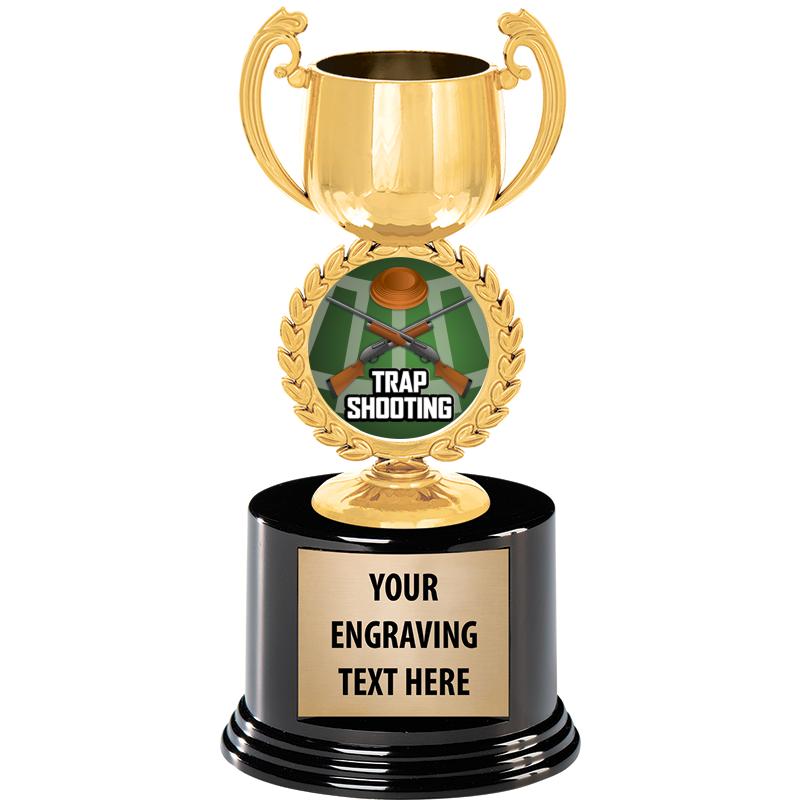 8" CHAPLET CUP GLD W/RND BS