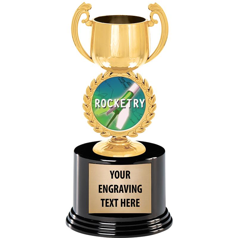 8" CHAPLET CUP GLD W/RND BS