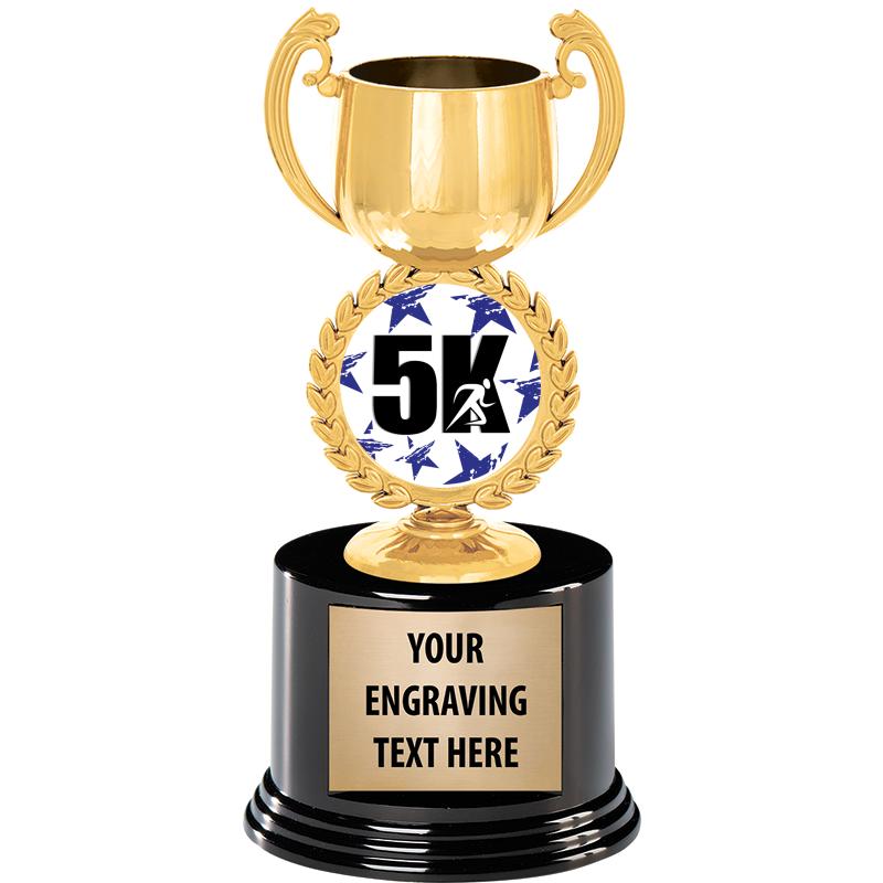 8" CHAPLET CUP GLD W/RND BS