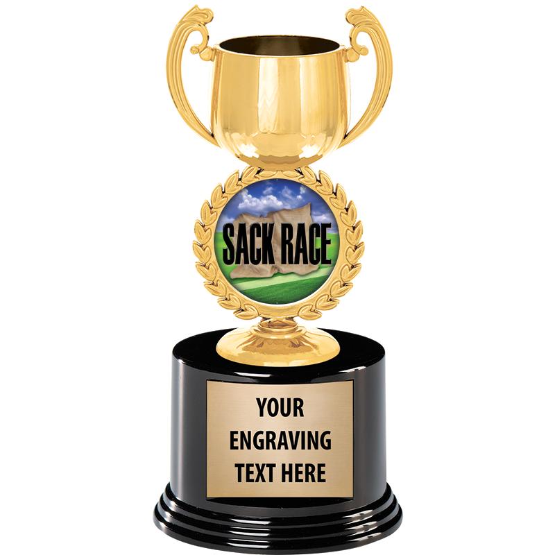 8" CHAPLET CUP GLD W/RND BS