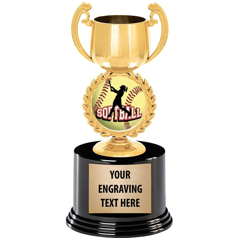 8" CHAPLET CUP GLD W/RND BS