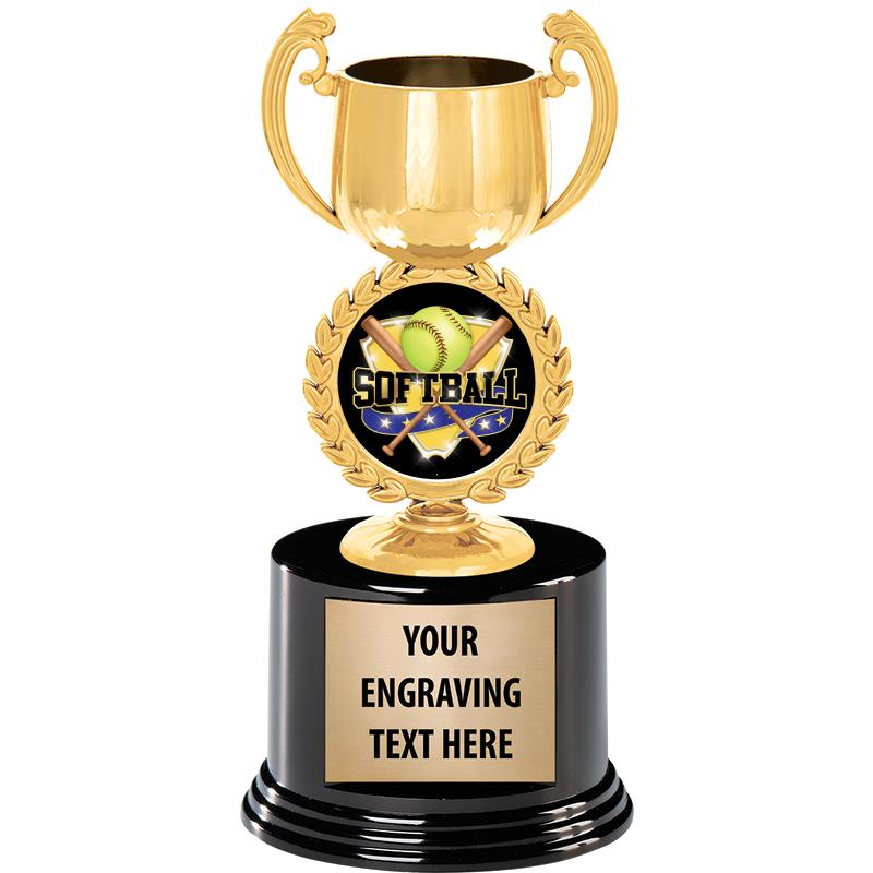 8" CHAPLET CUP GLD W/RND BS