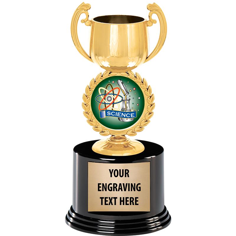 8" CHAPLET CUP GLD W/RND BS