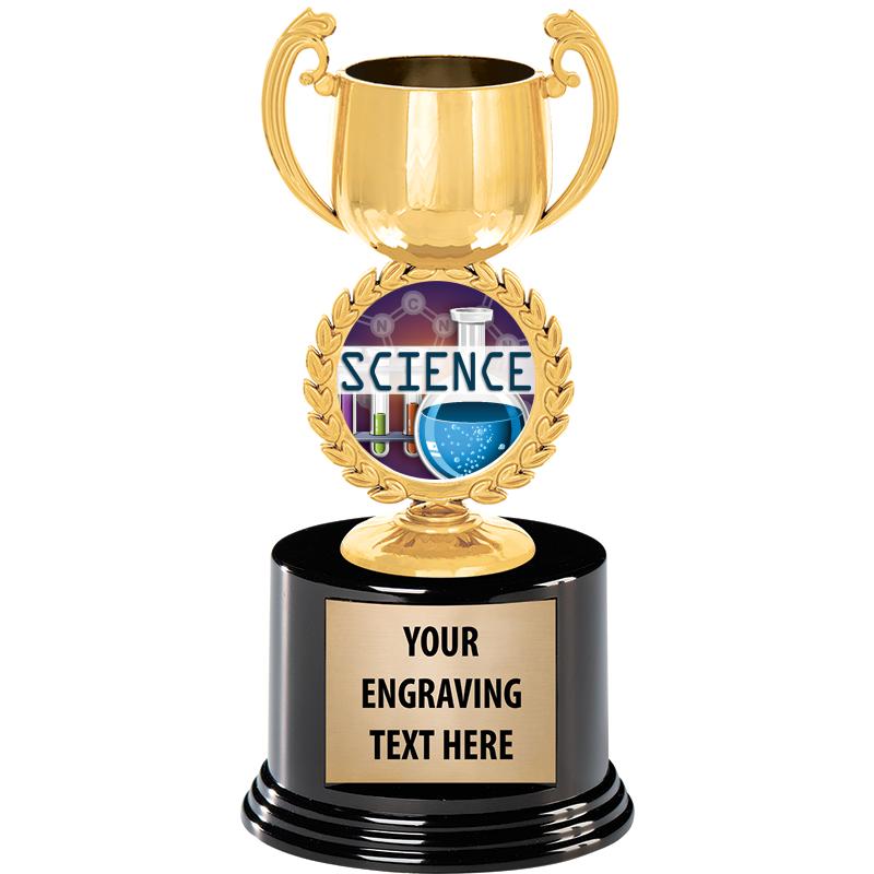 8" CHAPLET CUP GLD W/RND BS