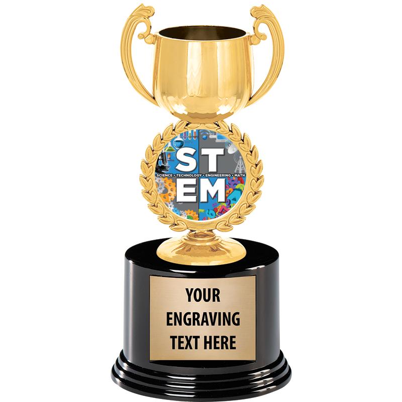 8" CHAPLET CUP GLD W/RND BS