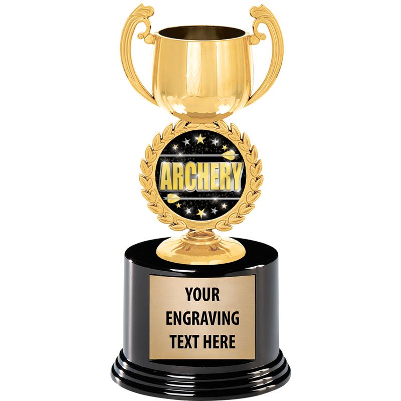 8" CHAPLET CUP GLD W/RND BS