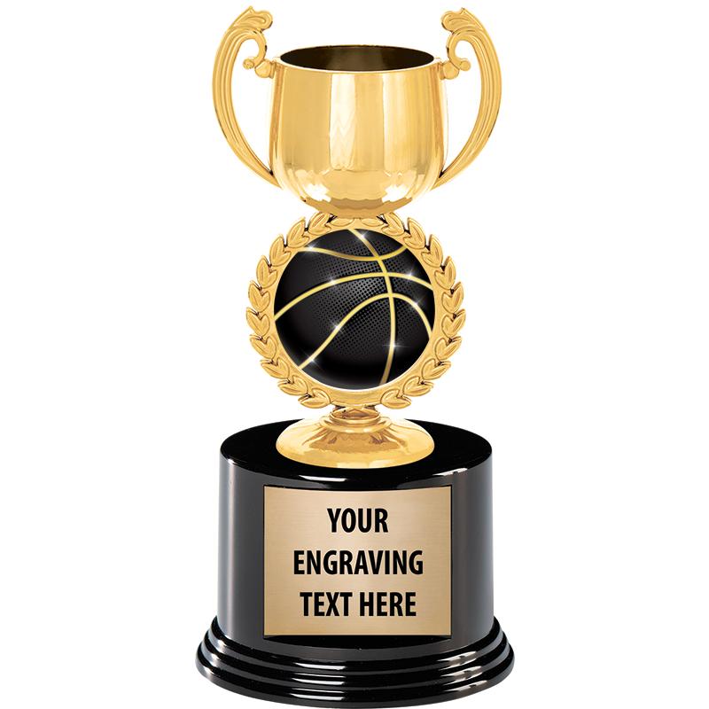 8" CHAPLET CUP GLD W/RND BS