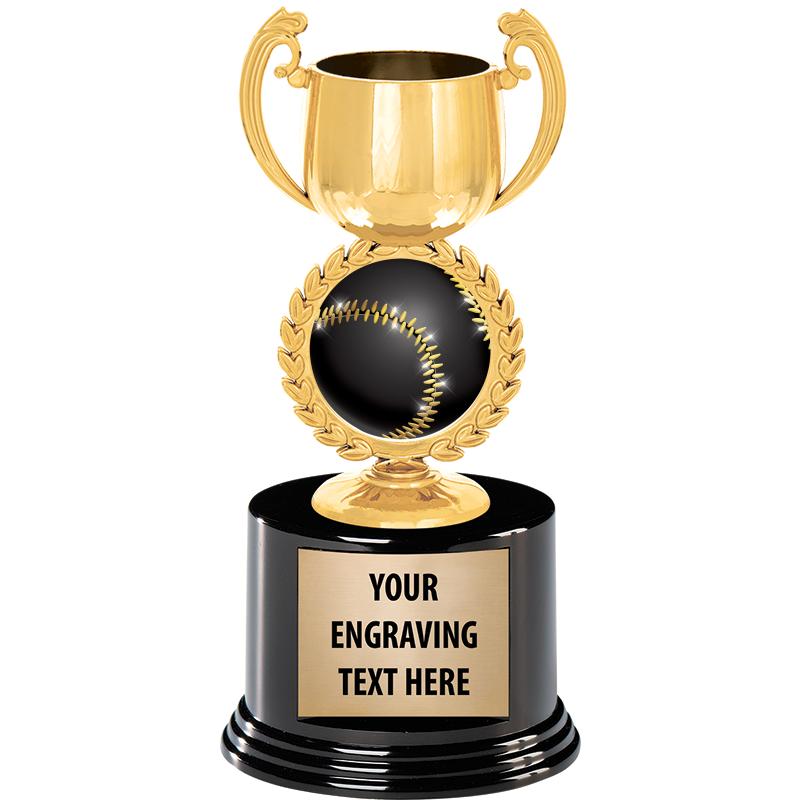 8" CHAPLET CUP GLD W/RND BS