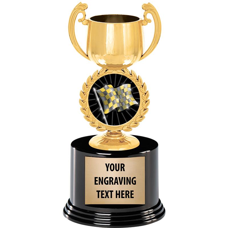 8" CHAPLET CUP GLD W/RND BS