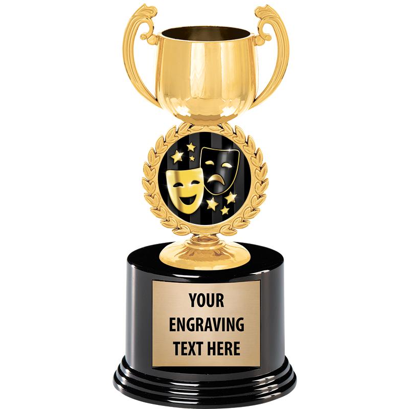 8" CHAPLET CUP GLD W/RND BS