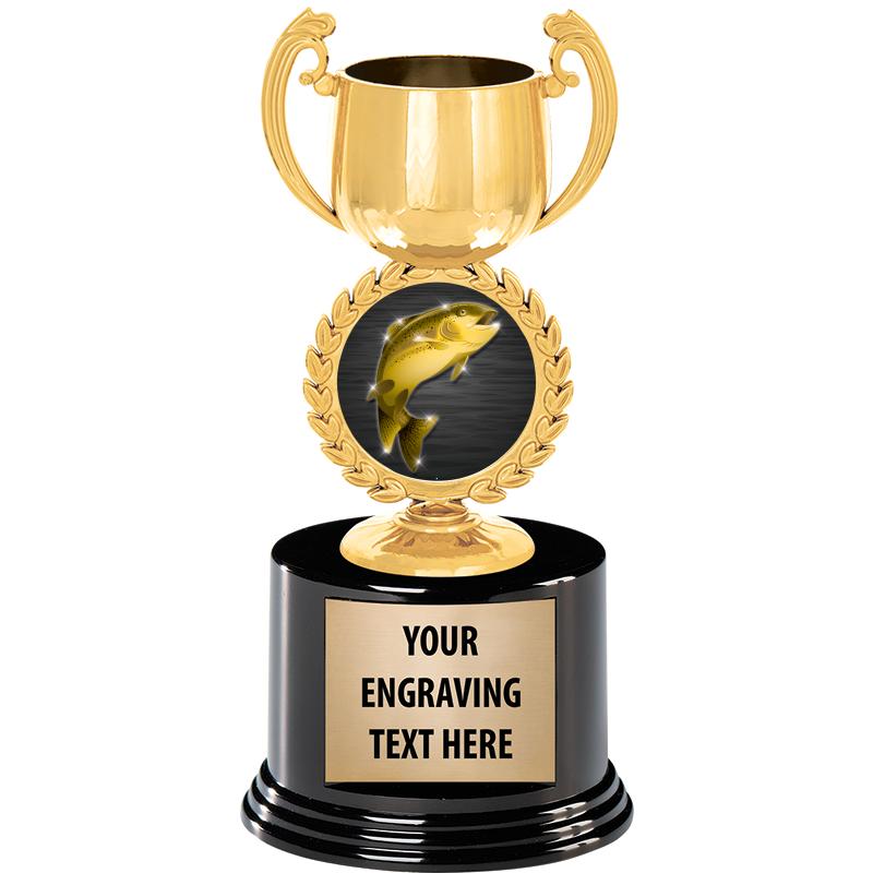 8" CHAPLET CUP GLD W/RND BS