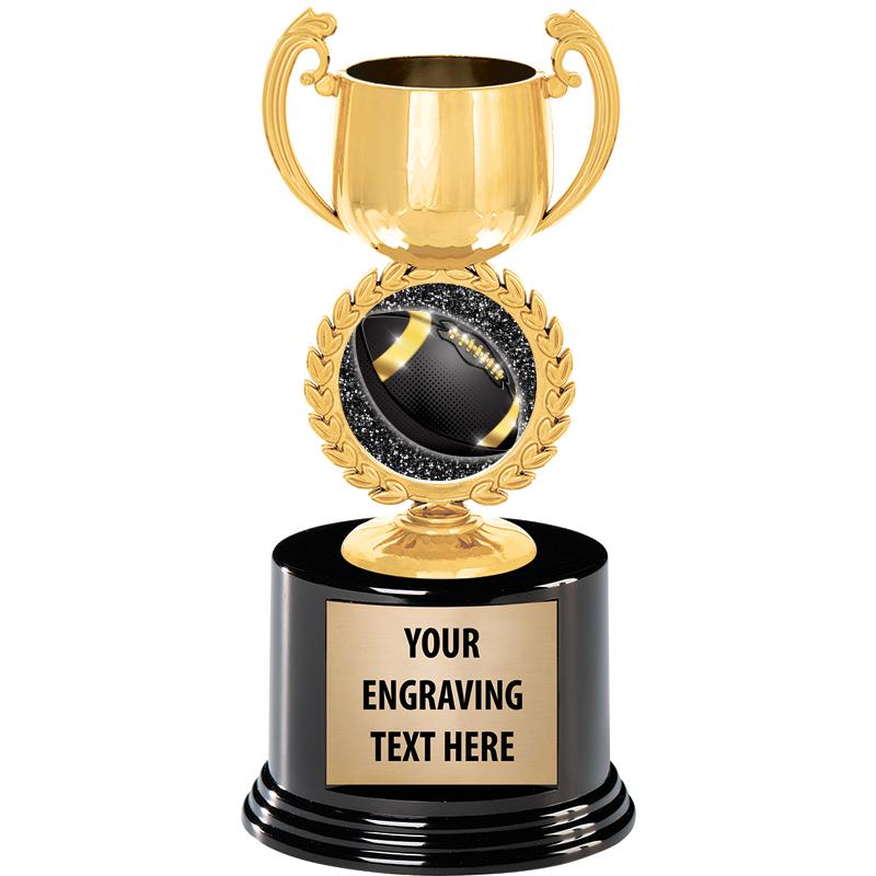 8" CHAPLET CUP GLD W/RND BS