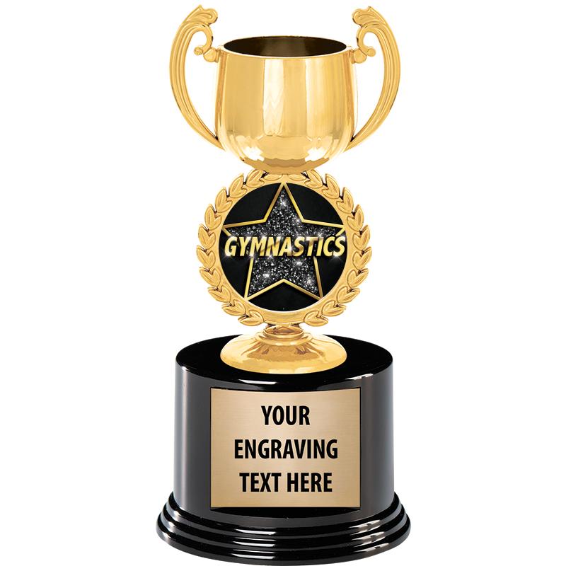 8" CHAPLET CUP GLD W/RND BS