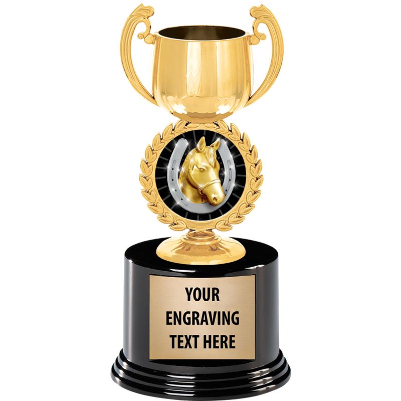 8" CHAPLET CUP GLD W/RND BS