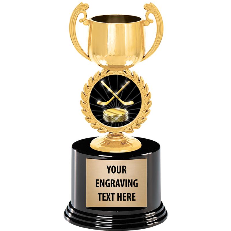 8" CHAPLET CUP GLD W/RND BS