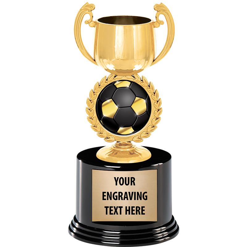 8" CHAPLET CUP GLD W/RND BS