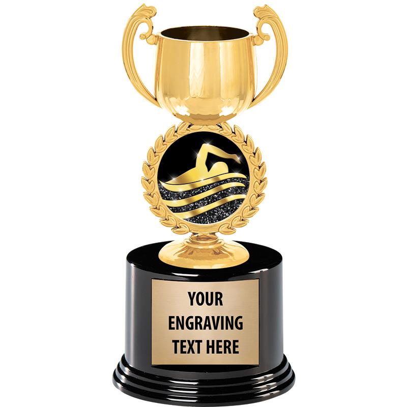 8" CHAPLET CUP GLD W/RND BS