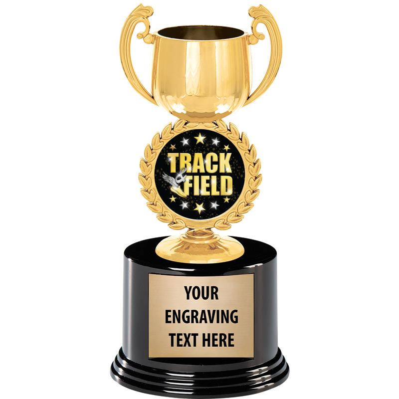 8" CHAPLET CUP GLD W/RND BS