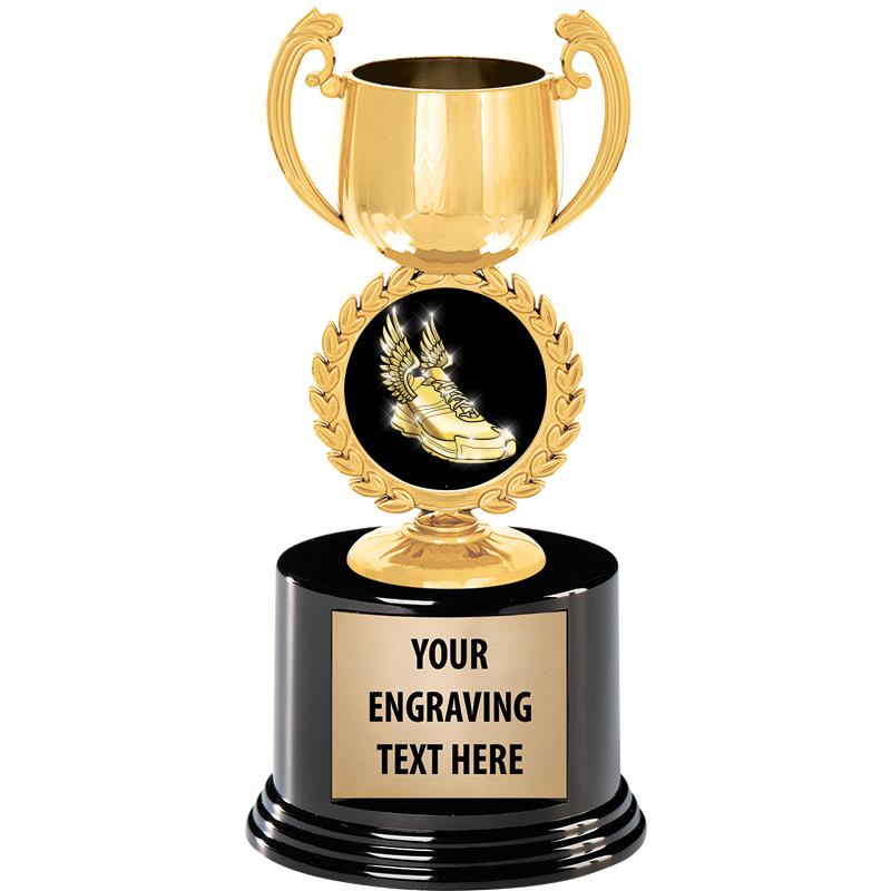 8" CHAPLET CUP GLD W/RND BS