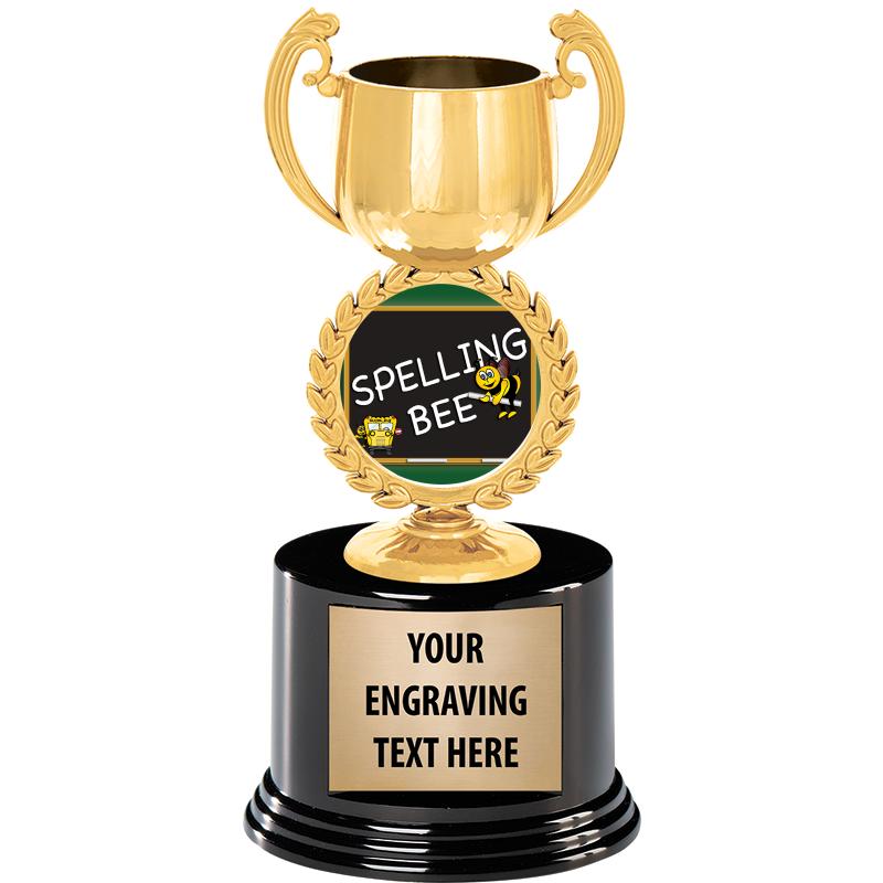 8" CHAPLET CUP GLD W/RND BS