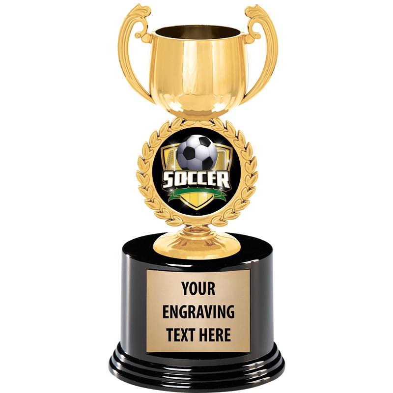 8" CHAPLET CUP GLD W/RND BS